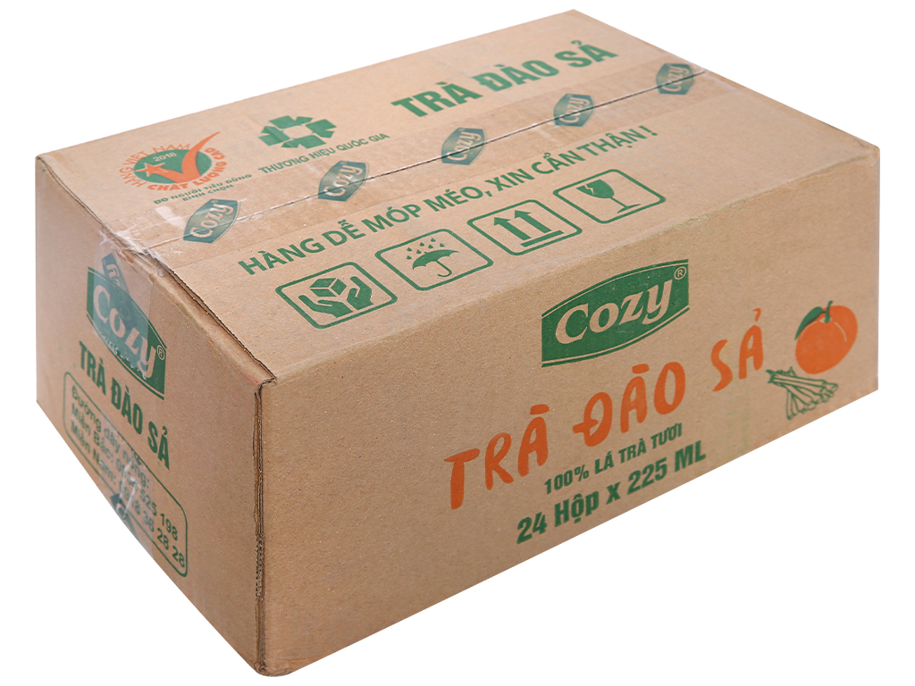 [HCM] [ 1 Thùng 24 HỘP ] Trà hoa quả cozy đào sả