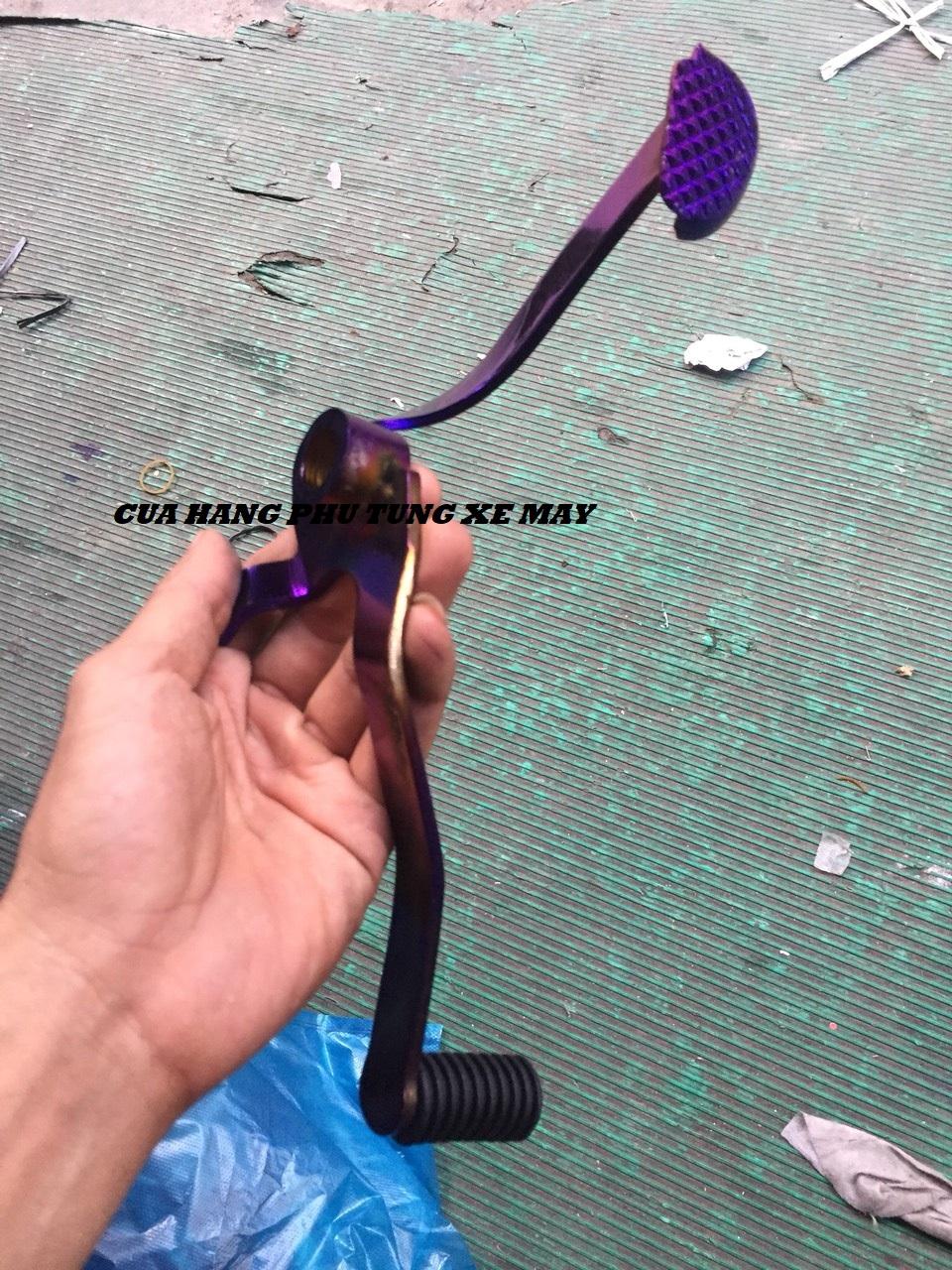 Cần số 2 chiều xe Winner X V2 V3 titan sáng bóng, đẹp mắt