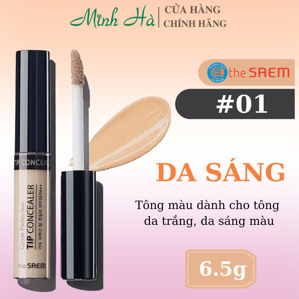 Kem che khuyết điểm The Saem Cover Perfection Tip Concealer