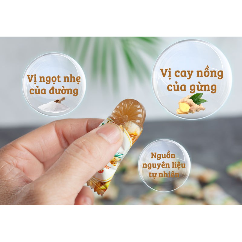 Kẹo Gừng Hàn Quốc Premium Ginger Candy (Gói 200g)
