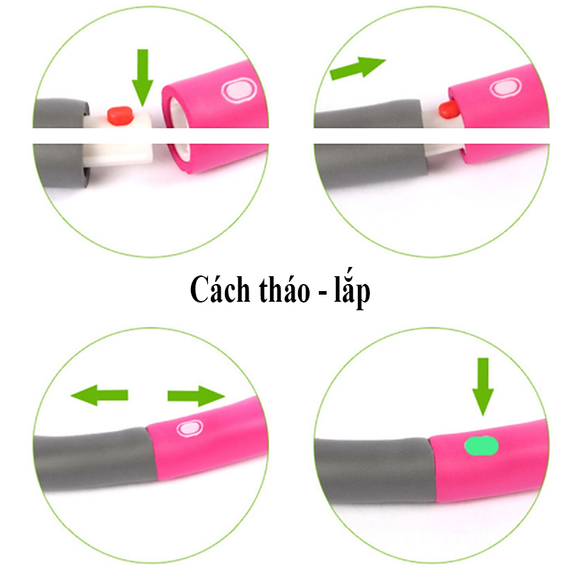 Vòng lắc eo hula hoop có thể tháo rời