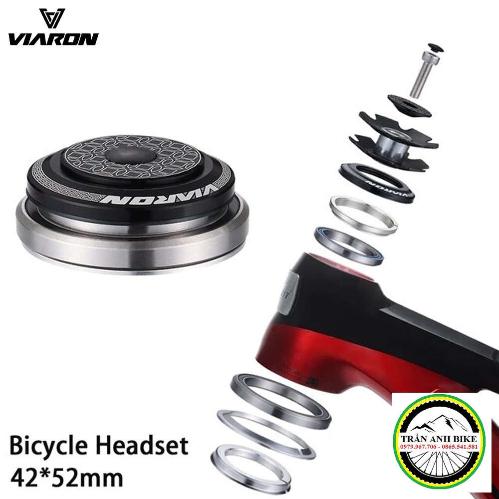 Chén cổ bát phốt thả bạc đạn xe đạp VIARON 42/52mm