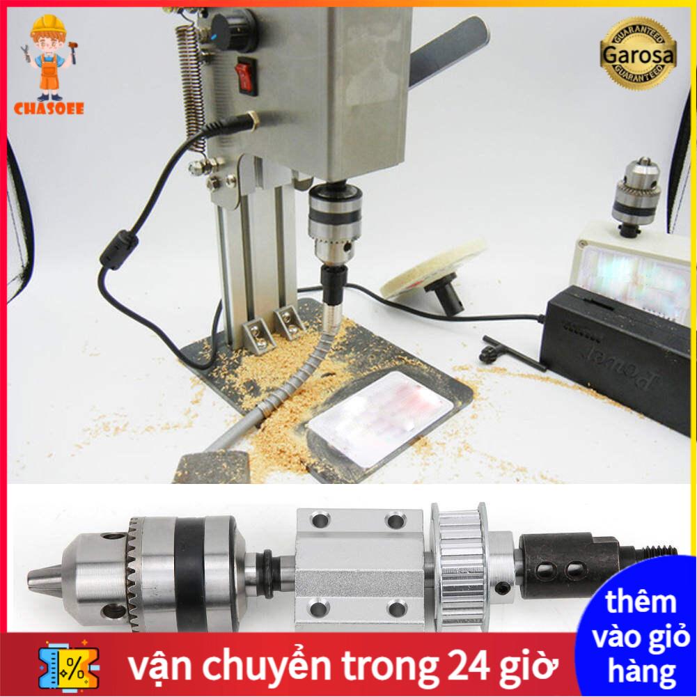 Unpowered Spindle Assembly DIY Woodworking Cut-ting Grinding Table Drill Accessory B12 Drill Chuck