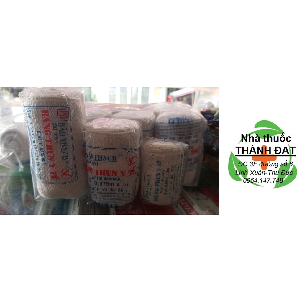 Băng thun 3 móc trắng Bảo Thạch