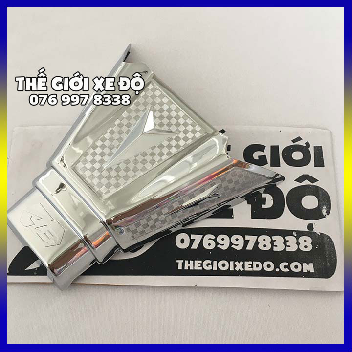 Ốp đèn soi biển số Air Blade 150 125 cc xi mạ crom - phụ kiện trang trí cóc đèn xe AB 2020 - 2021 - 2022