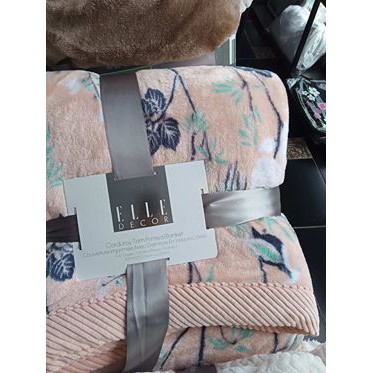 CHĂN LÔNG THỎ ELLE – CÀNH Cam