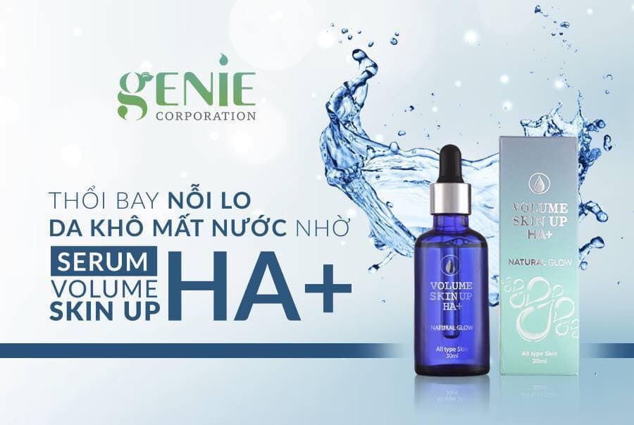 [Chính Hãng] Tinh Chất Cấp Nước Serum Volume Skin Up HA+ Genie – Dưỡng Ẩm Sâu, Căng Bóng Làn Da