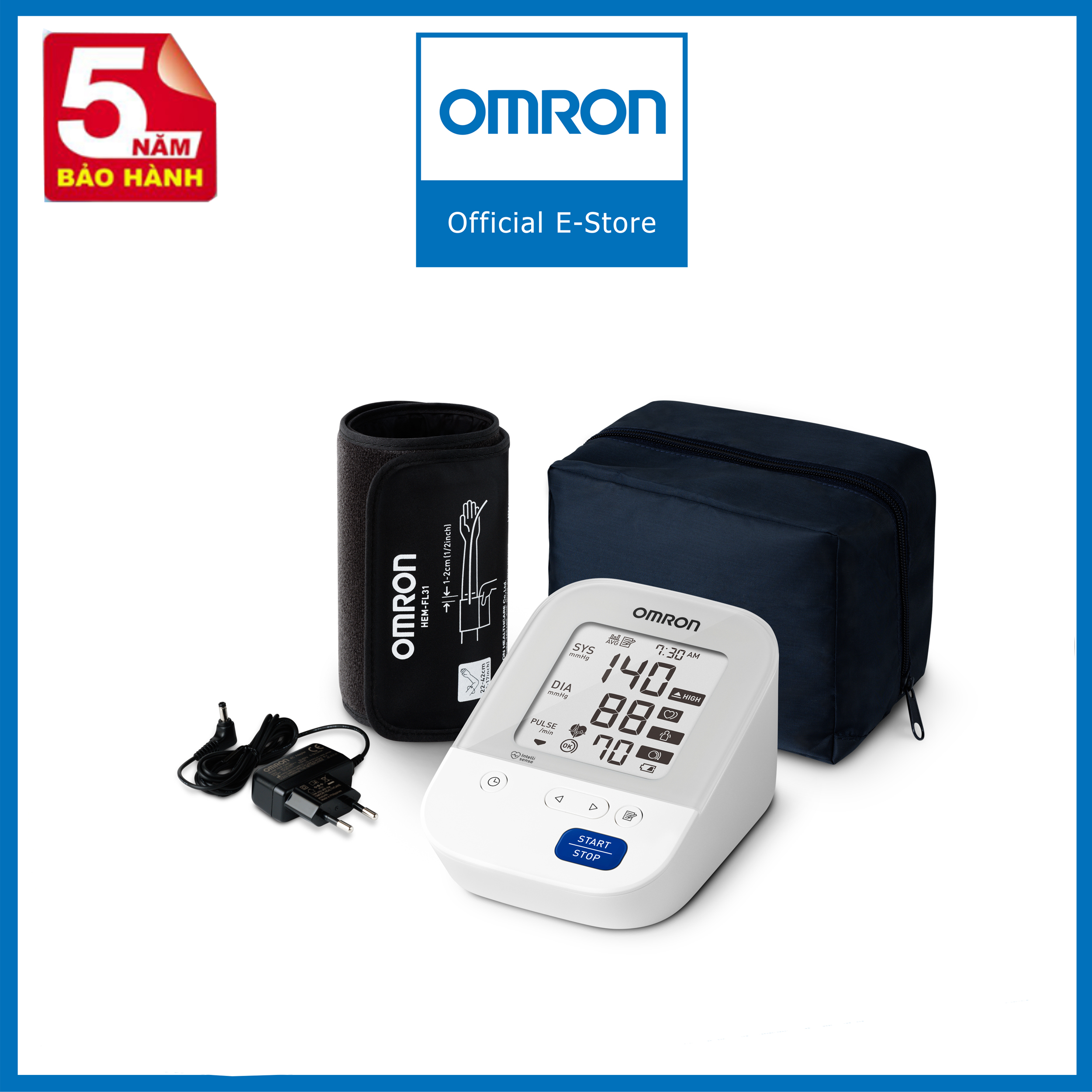 Máy đo huyết áp tự động Omron HEM-7156-A Chính hãng Chính Xác Bảo Hành 5 Năm