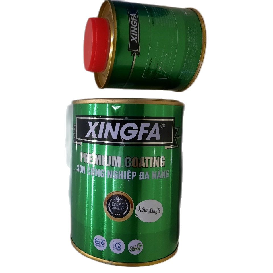 2k-2 component galvanized iron paint car paint paint for outdoor structure (1 Kgs/set)-Xingfa