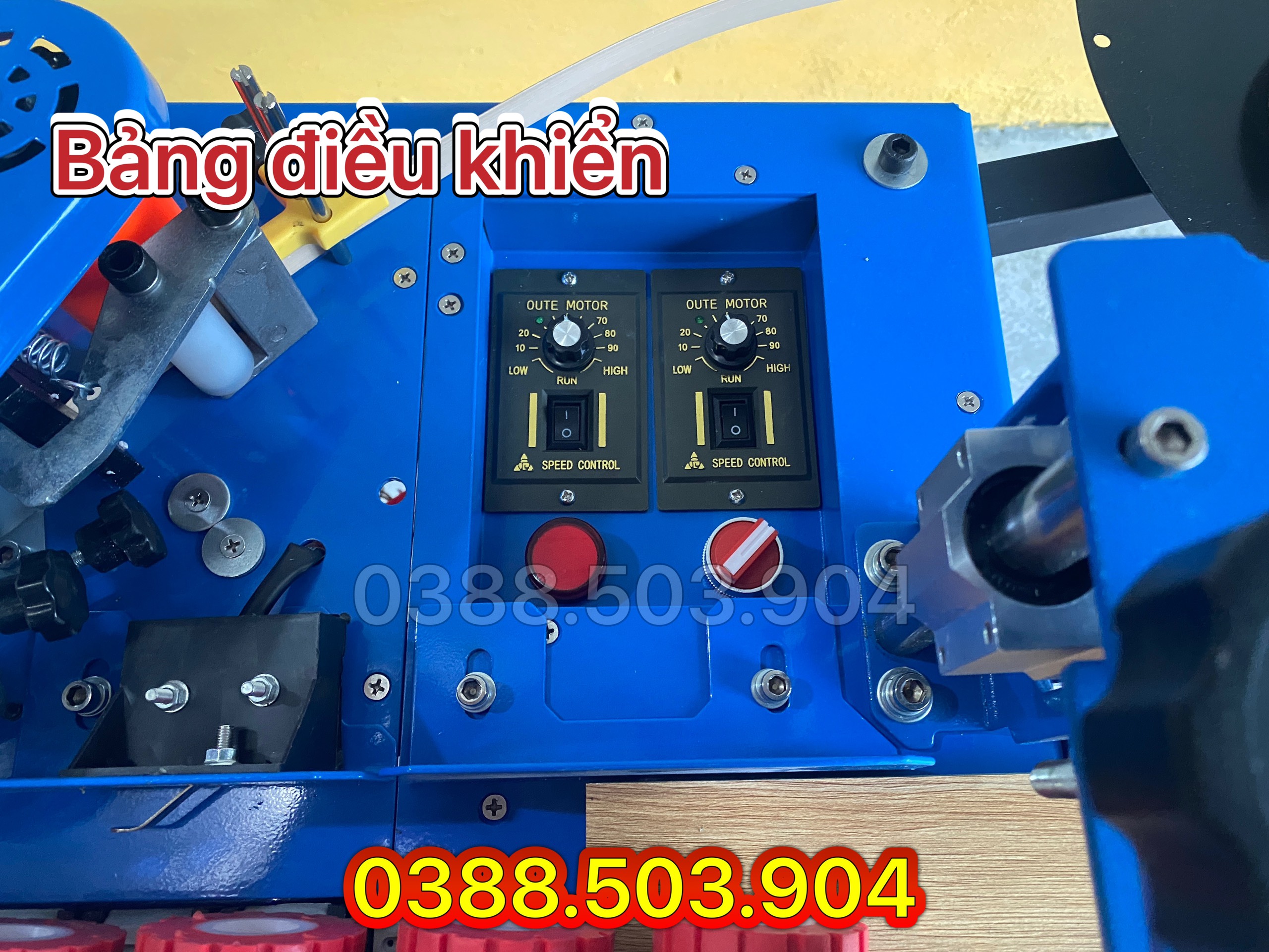 Máy dán cạnh DW590 3 chức năng ( dán, cắt chỉ khi hết ván, tự động đẩy phôi, 3 chế độ dán,...)