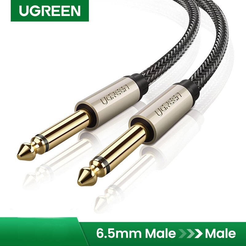 Cáp audio 6,35mm dài 1m ugreen 10636 mạ vàng cao cấp