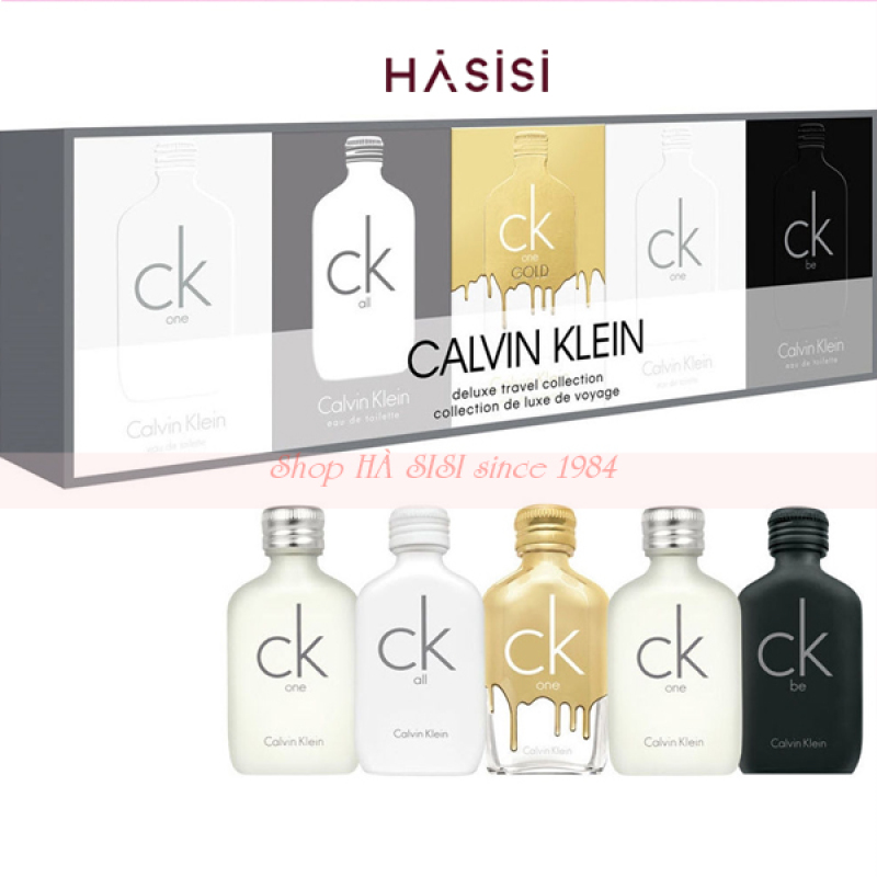 Giftset 5 Chai Nước Hoa CK DELUXE TRAVEL COLLECTION EDT 10ml (2 One + 1 Be + 1 One Gold + 1 All)