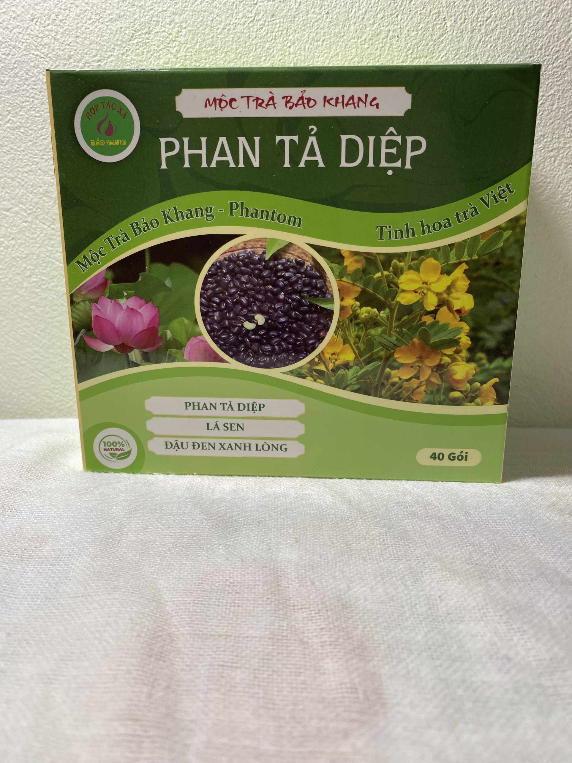 Phan tả diệp , trà túi lọc phan tả diệp Bảo Khang, nhuận tràng, táo bón, người bị trĩ, nóng trong