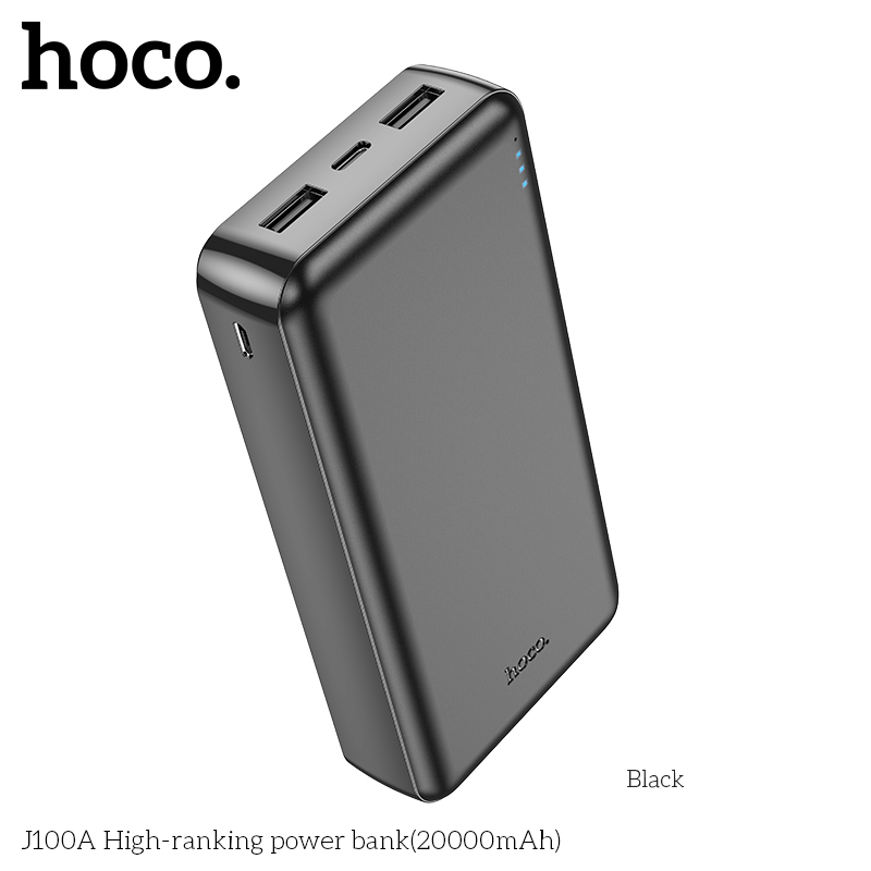 Pin dự phòng hoco j100a 20000mah 2 cổng input, 2 cổng output, max 2.1a - phụ kiện 1986