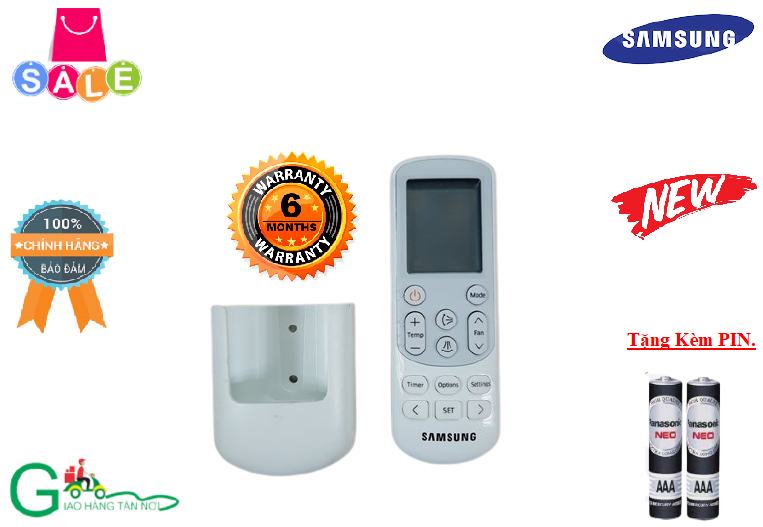 Remote Điều khiển điều hòa Samsung 1 & 2 chiều Inverter- Hàng chính hãng Samsung mới 100% Tặng kèm Pin-Bảo hành 06 tháng