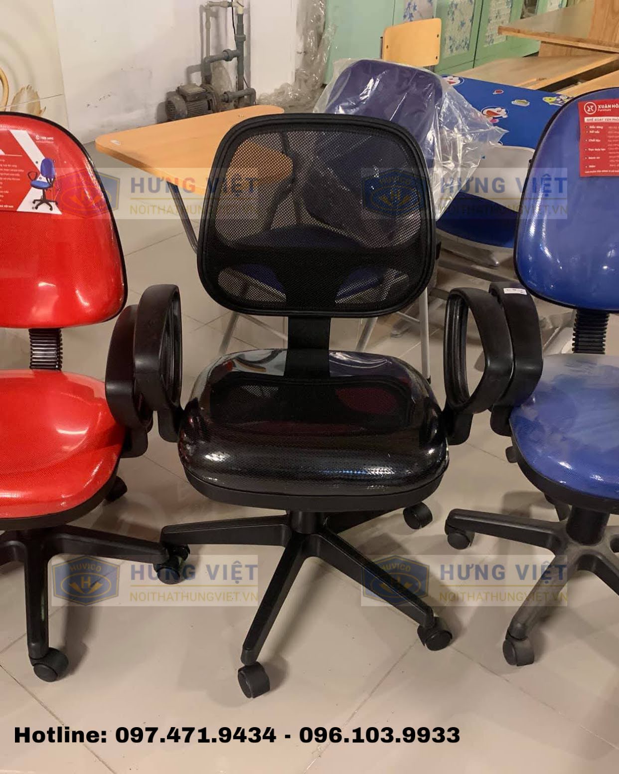 [KV Hà Nội] Ghế Văn Phòng Hòa Phát Chính hãng GL101B