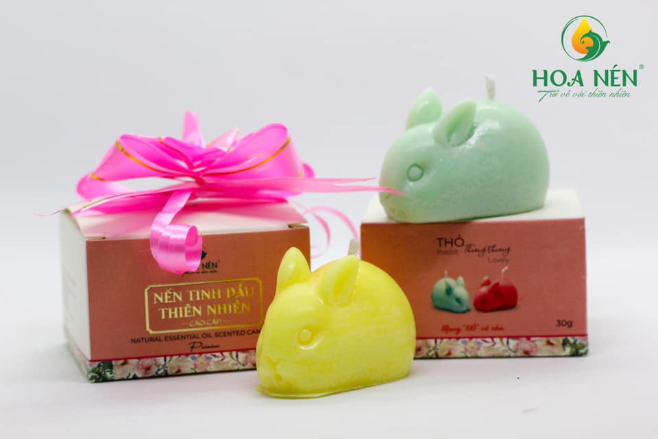 Nến thơm tinh dầu thiên nhiên HOA NÉN