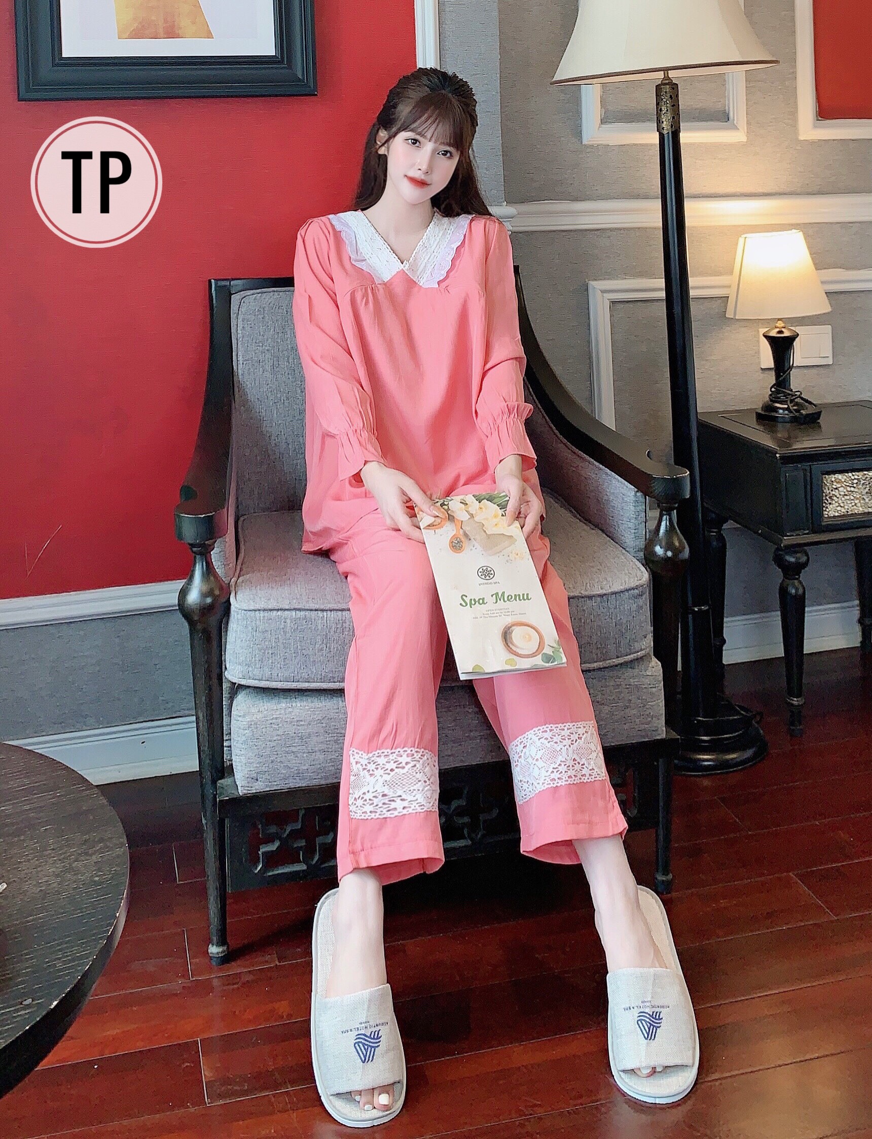 bộ đồ bầu kết hợp sau sinh chất lanh lụa mềm,nhẹ( ảnh thật)