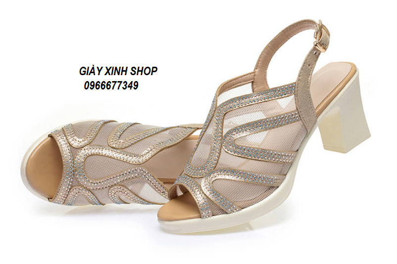 Giày boot sandan hở hậu quai xoàn 7f