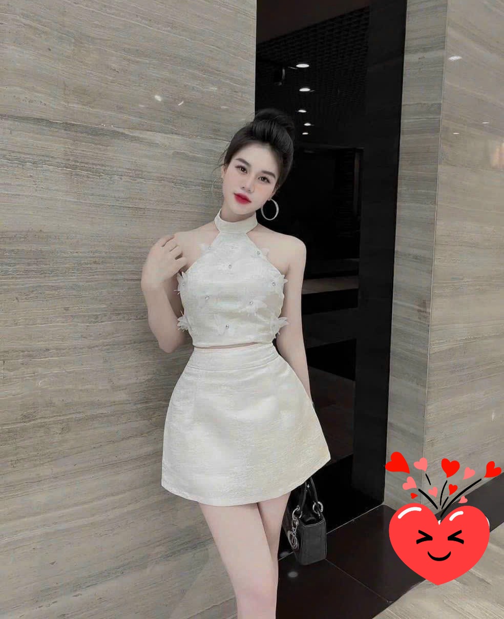 [HCM]SET BỘ THỜI TRANG CỔ YẾM DỄ THƯƠNG CHẤT LIỆU  DÀY DẶN