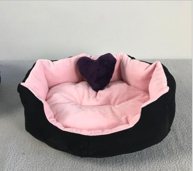 Nệm Giường Ổ Nằm Cho Chó Mèo Bông Cao Cấp 50x60x15 Cm ổ màu hồng
