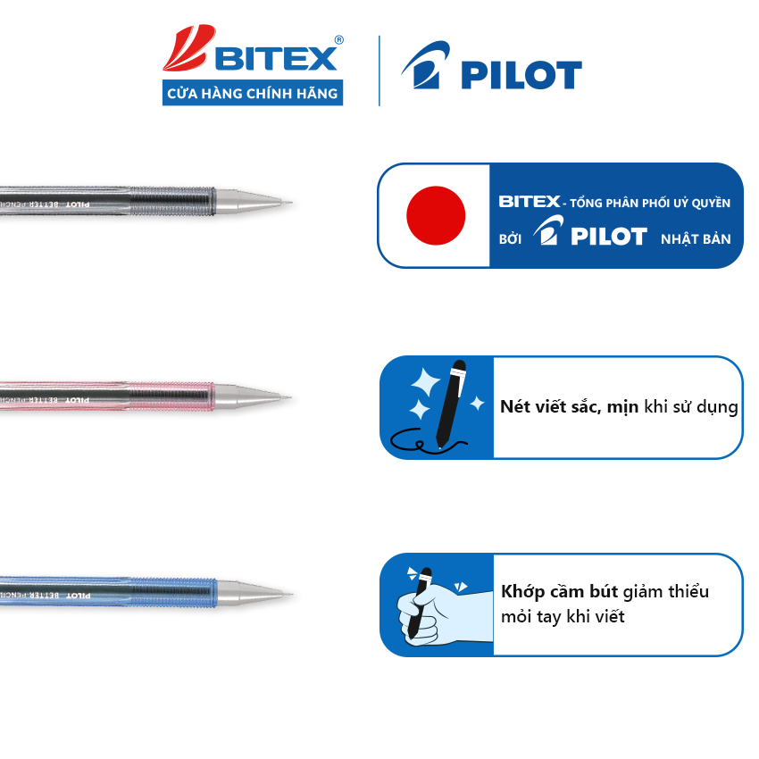 Bút chì bấm Pilot Better Pencil H-145