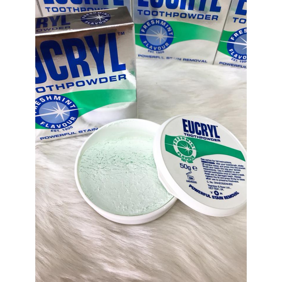 Bột tẩy trắng răng Eucryl 50 gram