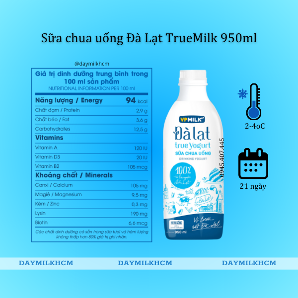 Sữa Chua Uống VPMilk Đà Lạt Yogurt