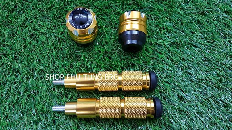 Combo gù chống đổ trước sau xe máy