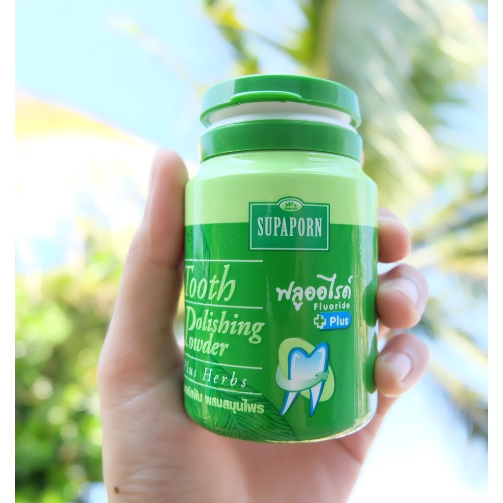 [Chính Hãng] Bột Tẩy Trắng Răng Thảo Supaporn 90g Thái Lan