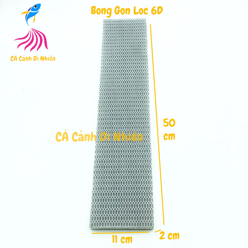 Bông gòn lọc 6D cho hồ bể cá cảnh size 50x11x2 cm - gòn lọc hồ cá