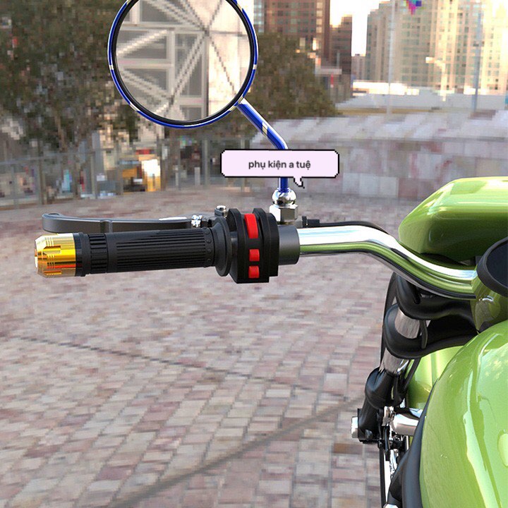 Gù Tay Lái Moto Nhôm CNC [ 1 đôi ]