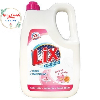 Nước lau sàn Lix Đuổi Côn Trùng 3.6 Lít Thơm nhà, sạch sàn