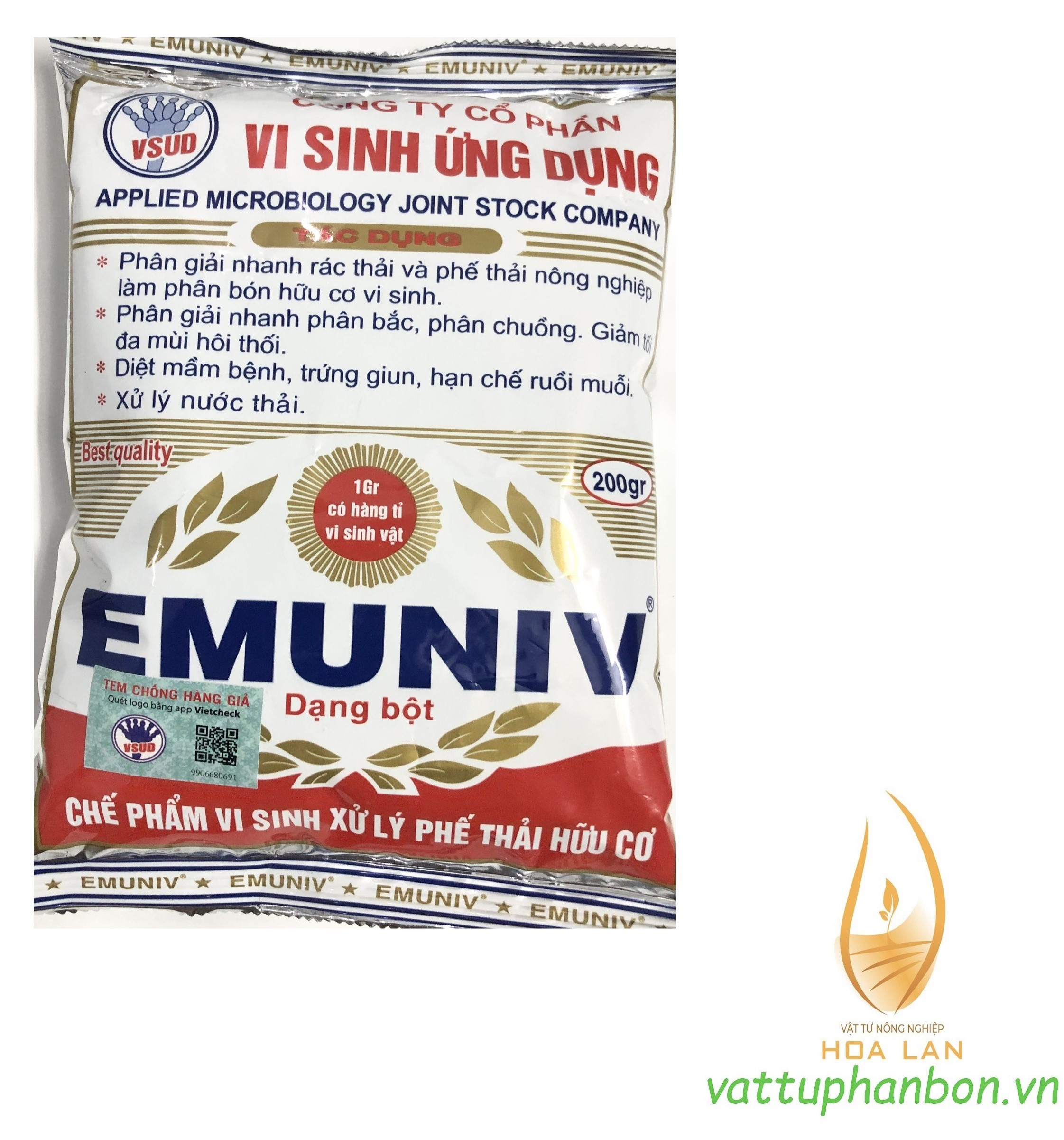 Phân Bón EMUNIV Vi sinh ứng dụng - #167A# 200g