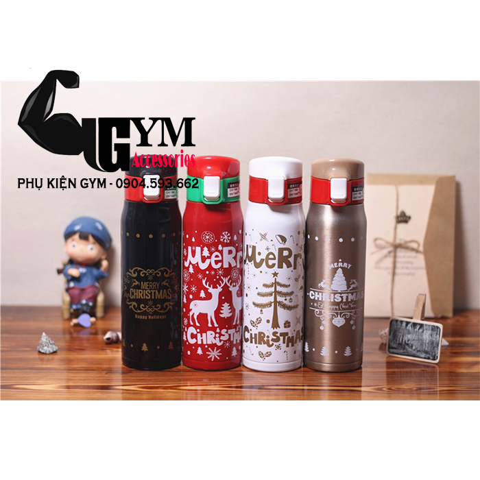 Bình giữ nhiệt Giáng Sinh Noel 500ml Cao Cấp