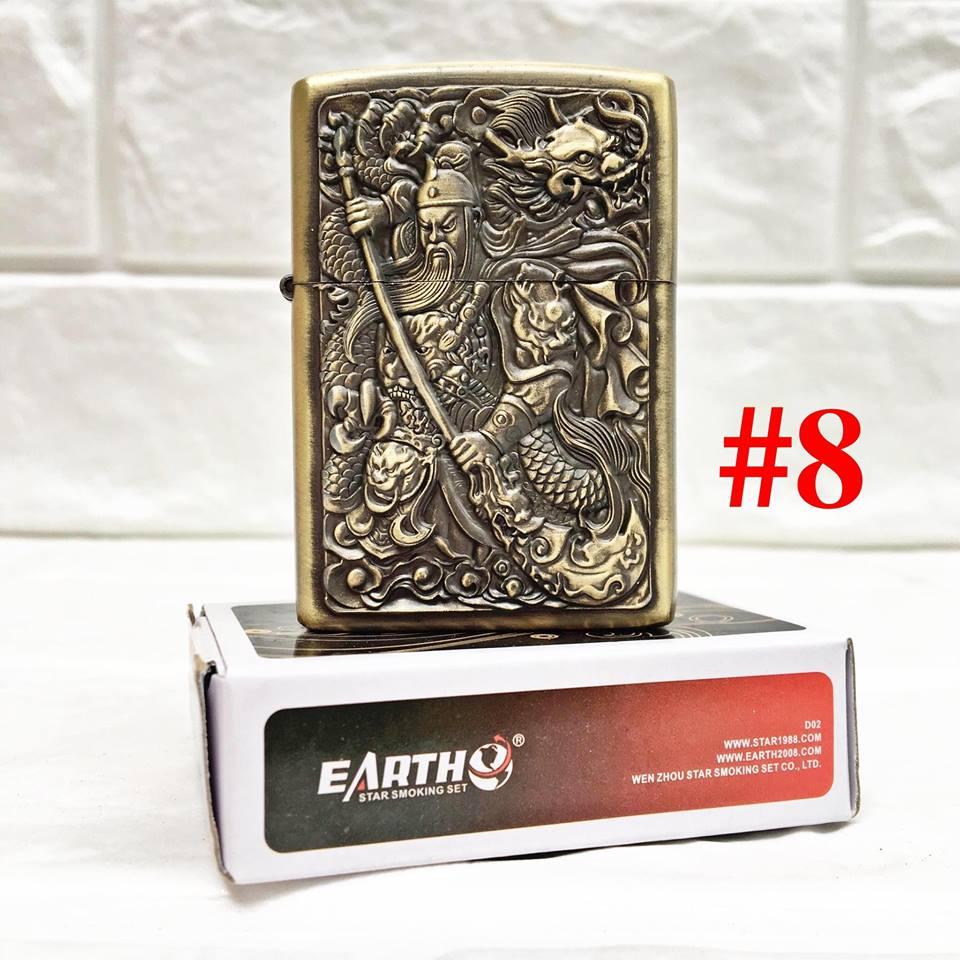 [HCM]BẬT LỬA ZIPPÔ ĐỒNG HÌNH NỔI ĐỦ KIỂU BAO ĐẸP