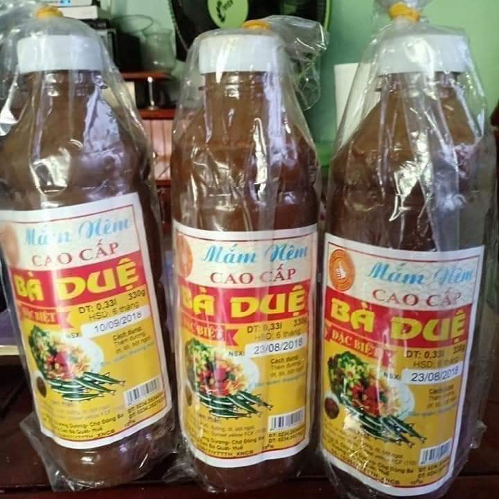 3 chai mắm nêm Bà Duệ 500ml đặc sản Huế