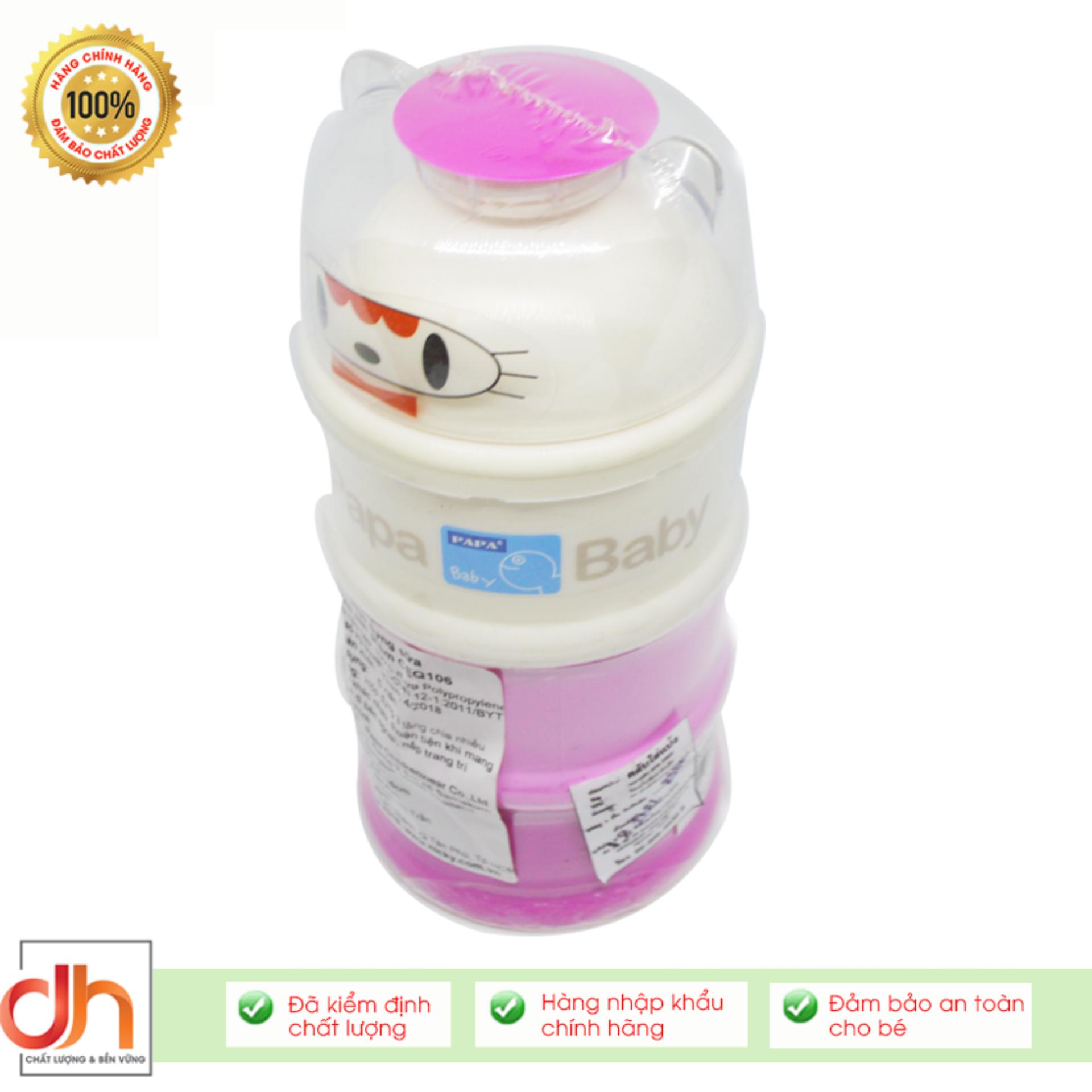 Hộp Đựng Sữa 3 Tầng PAPA Thái Lan (CEQ106)