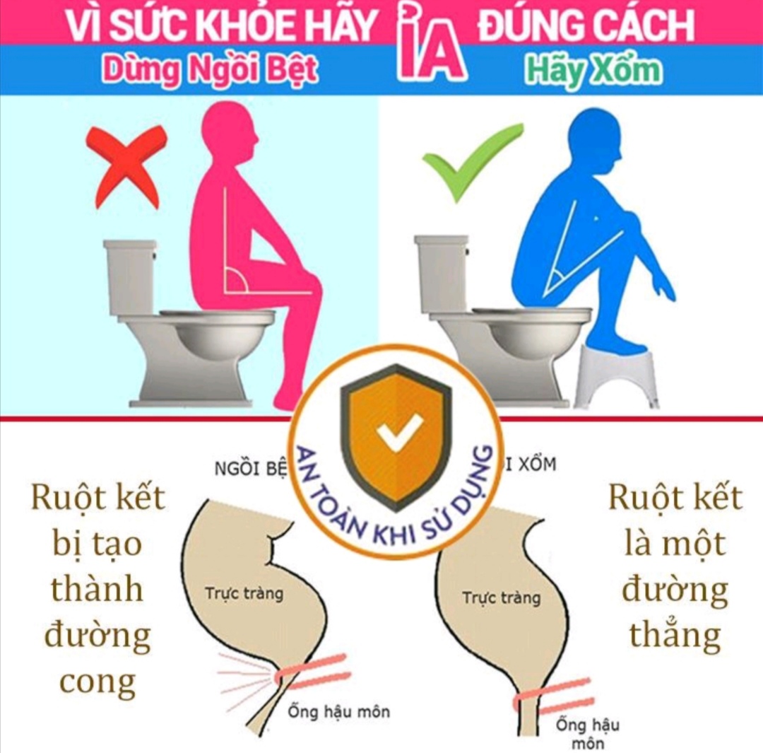 GẾ KÊ CHÂN HỖ TRỢ VỆ SINH VIỆT NHẬT