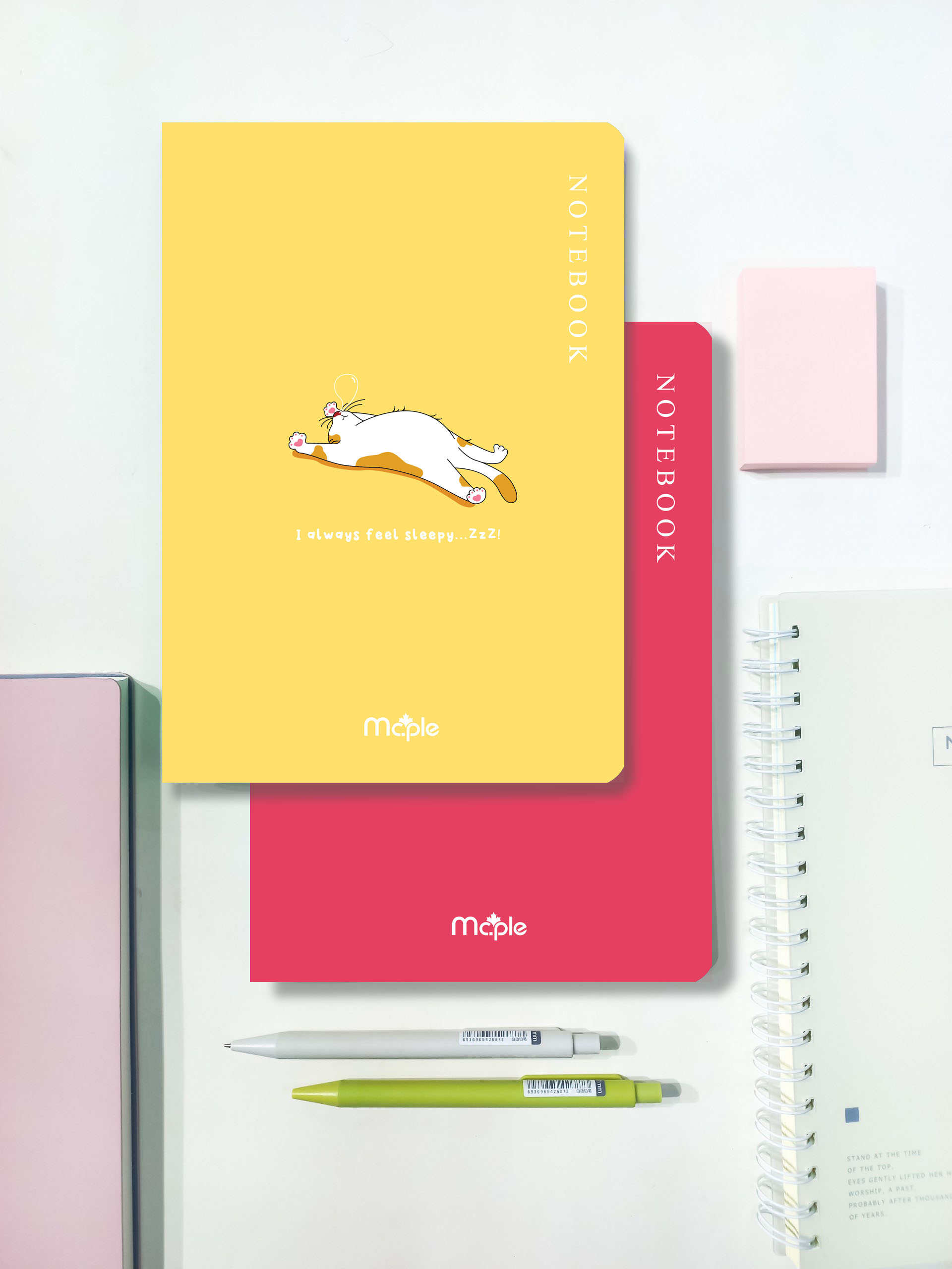 [MC.PLE] Vở Kẻ ngang cao cấp B5 Mc.ple 80 trang PASTEL, định lượng 70gsm, độ trắng 92% ISO - Sổ tập vở chất lượng, bám mực tốt - MS2501