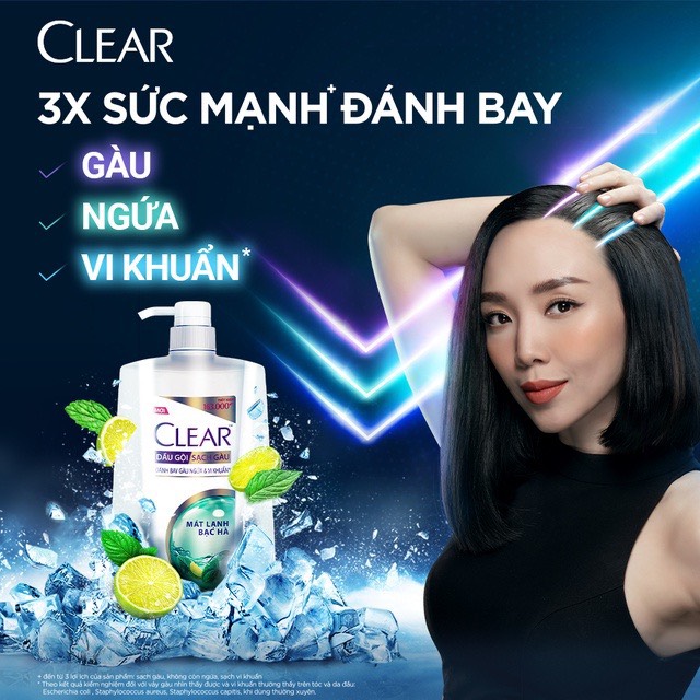 Dầu Gội Clear Bạc Hà Chai 1.4kg
