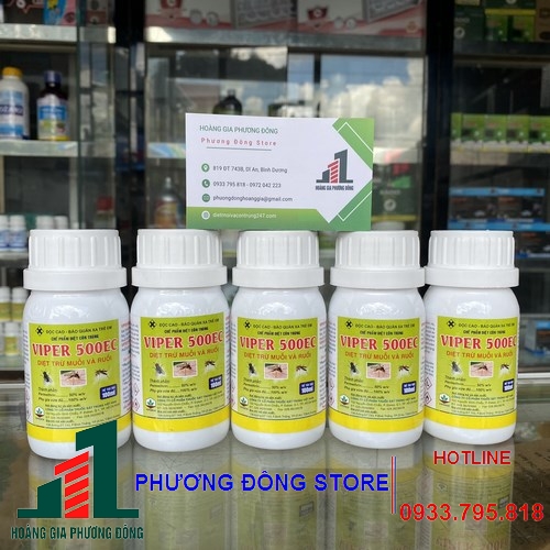 Combo 5 chai thuốc diệt muỗi ruồi côn trùng Viper 50EC (Chai 100ml)