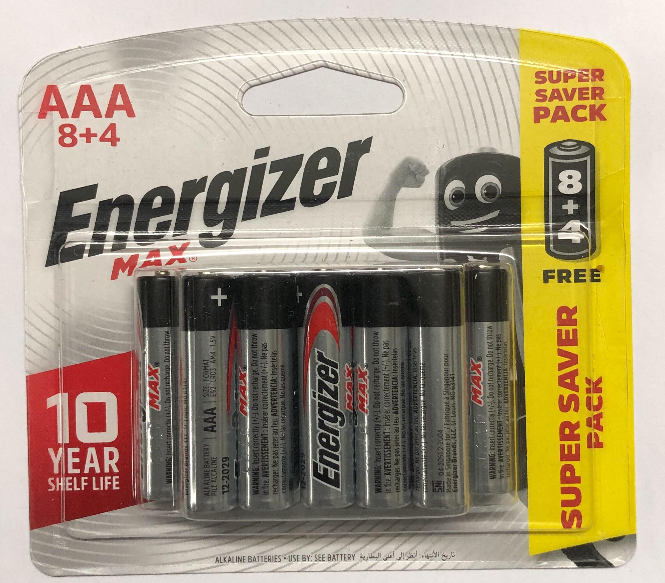 Pin Energizer Size AAA Vỉ 12 Viên