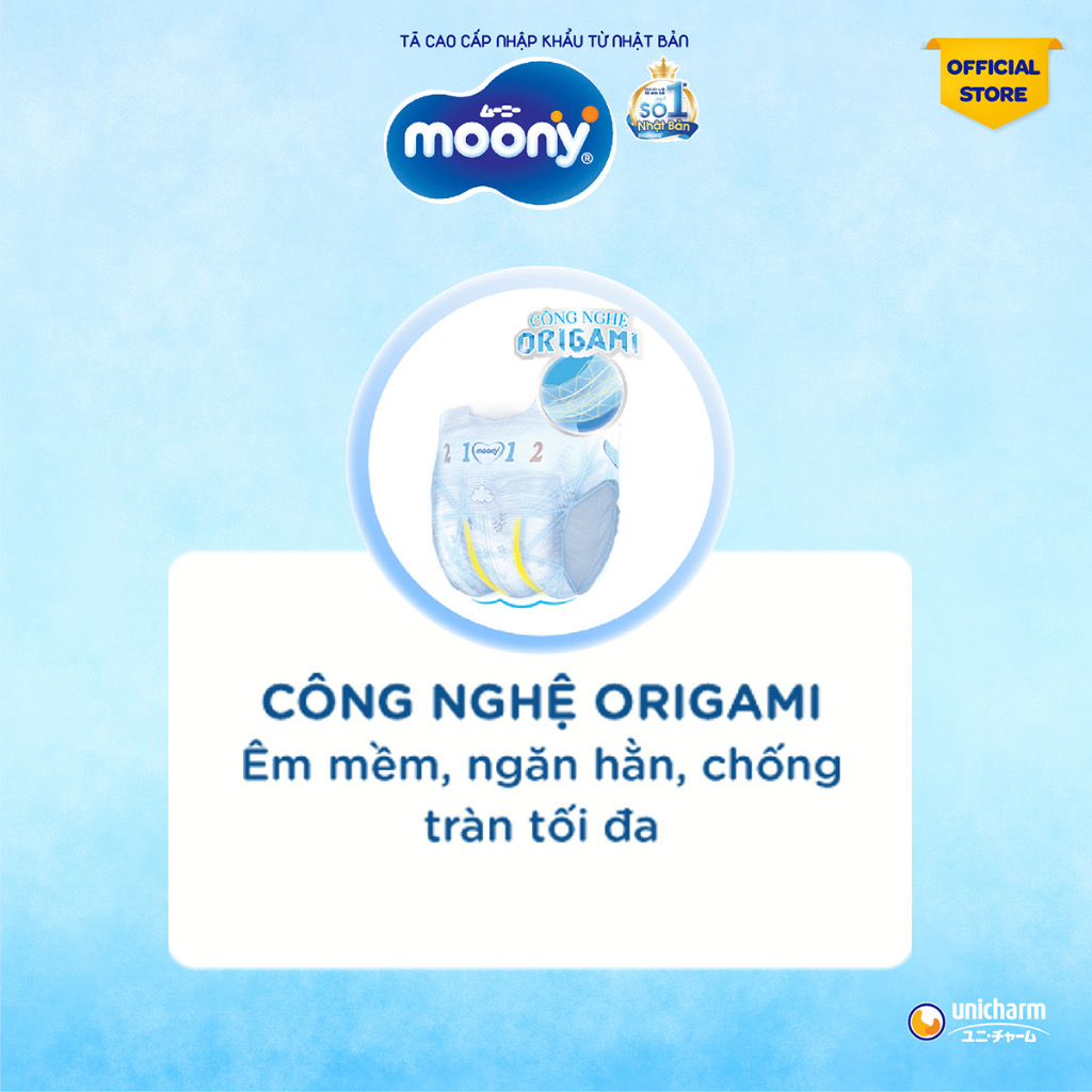 [MẪU MỚI] Bỉm quần/ Tã quần Moony L44 bé trai (L44 boy Moony)