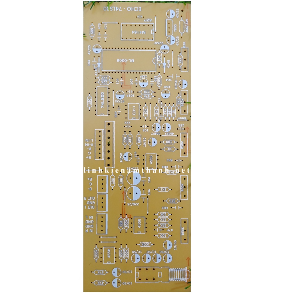 Bo pcb echo pcb mic pcb music chưa gắn linh kiện