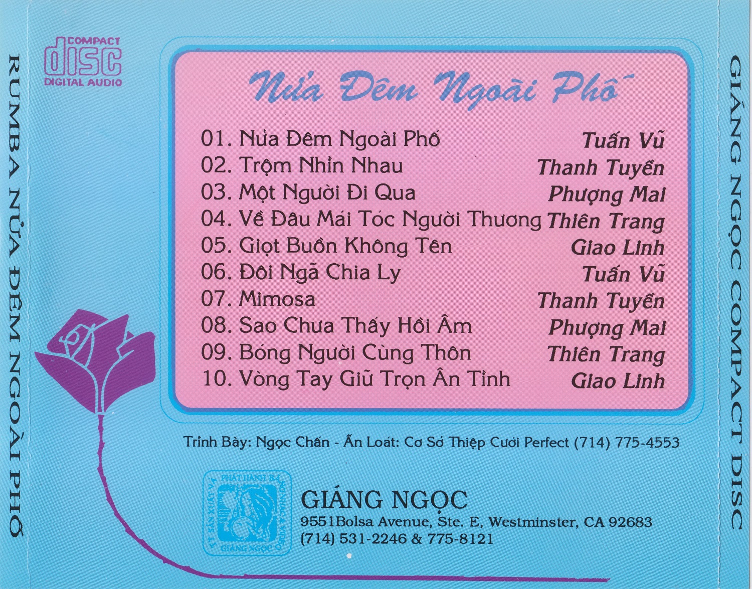 Bộ 5 đĩa cd nhạc giáng ngọc cd 6