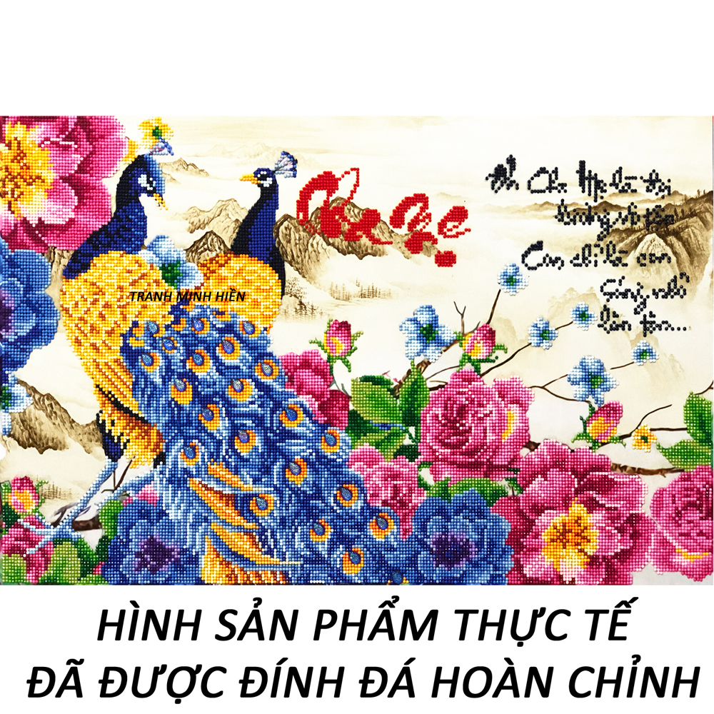 Tranh đính đá 5D - Chữ Tâm 08 - Tranh Mỹ Thuật Minh Hiền