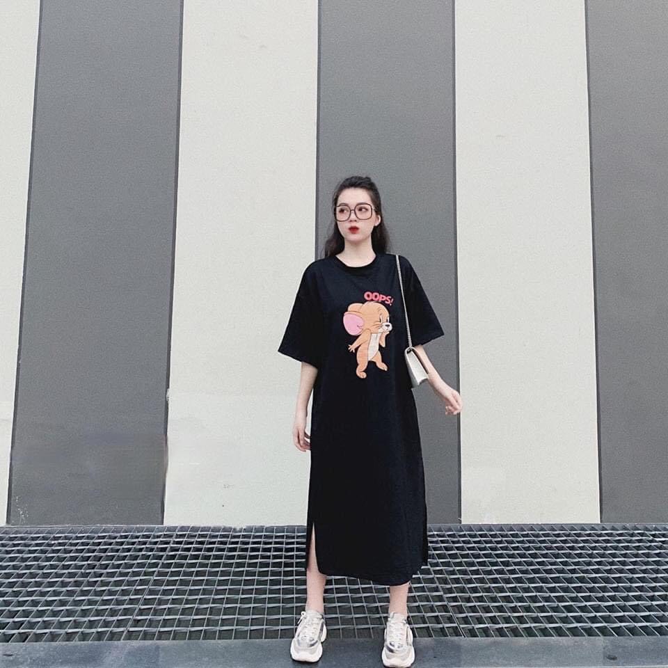 [HCM]Đầm bầu mặc nhà cotton suông siêu hit hot