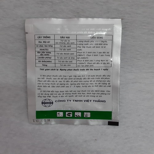 COMBO 5 GÓI Chế Phẩm Diệt Sâu Sinh Học Delfin 10g