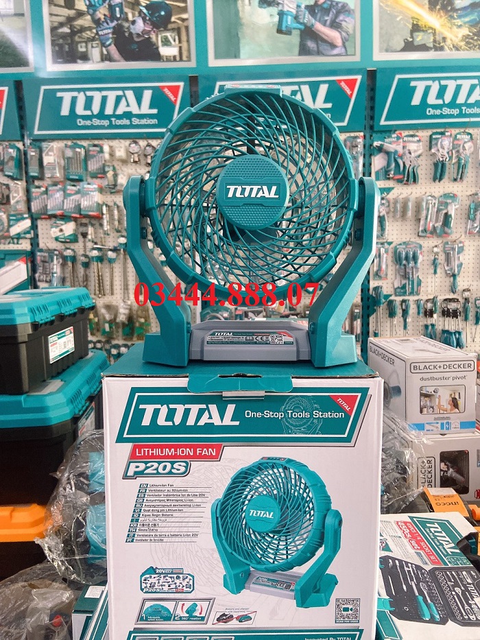 Quạt dùng pin lithium‑ion 20v total tfali2007 ,tfbli20011, tfcli2001 chính hãng - siêu thị đồ nghề